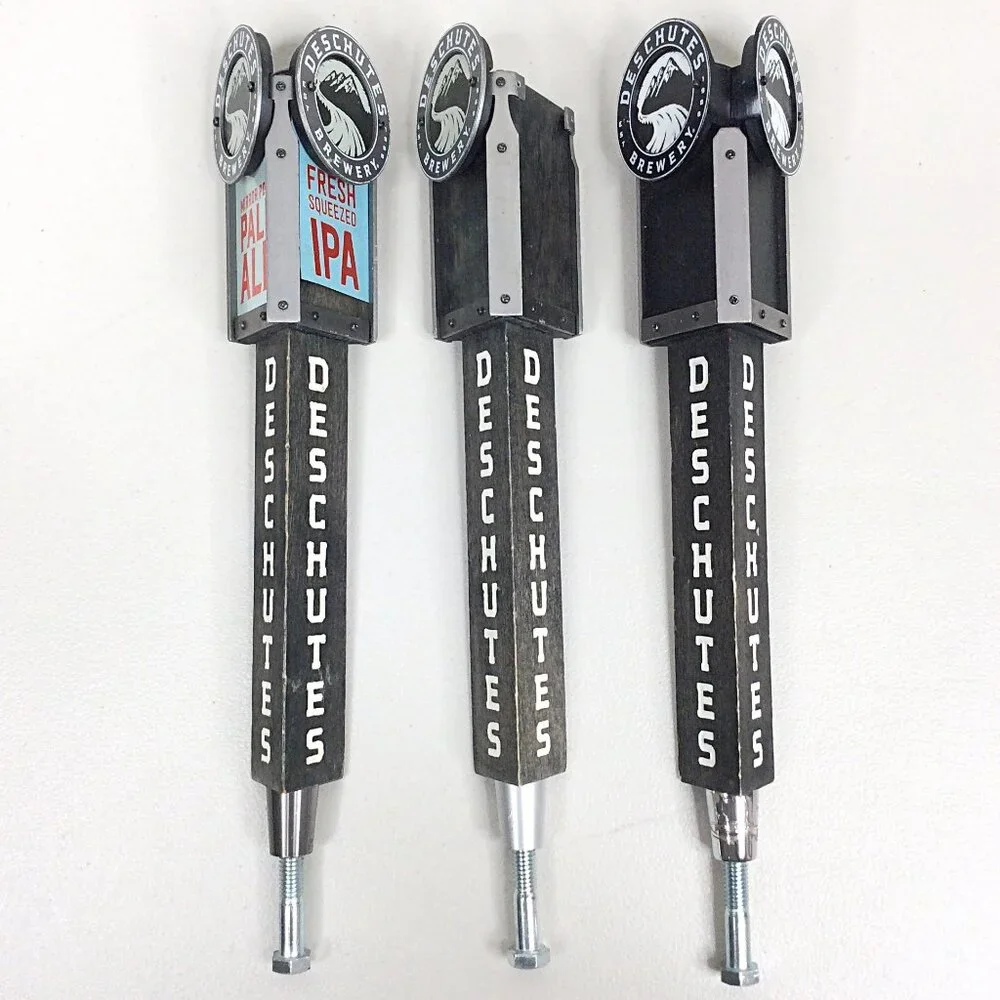 Lot of 3 Deschutes Brewing Beer‎ Tap Handles Mirror Pond Pale Ale Fresh Squeezed